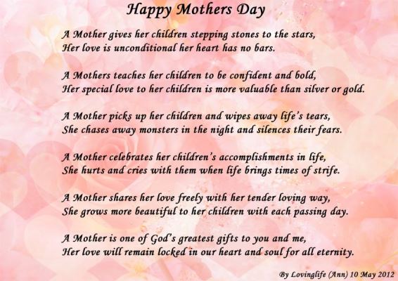 Happy Mother's Day Poem